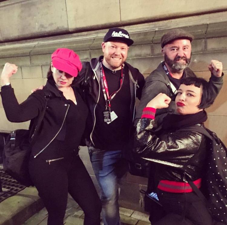 Barry & Joe with Romy and Carla